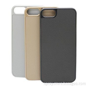 PC case with PU leather on back,for iPhone 5C, PC is with UV coating